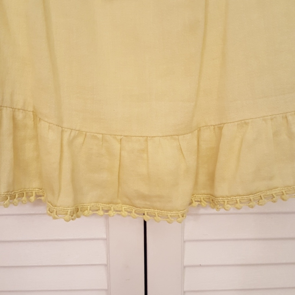MM COUTURE MISS ME YELLOW EMBROIDERED TOP EUC - Picture 3 of 5